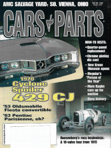 CARS & PARTS 2003 AUG - '70 CYCLONE SPOILER 429 CJ, '53 OLDS FIESTA